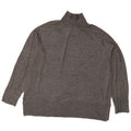 Zara Pull surdimensionné à col roulé pour femme UK 14 Gris moyen