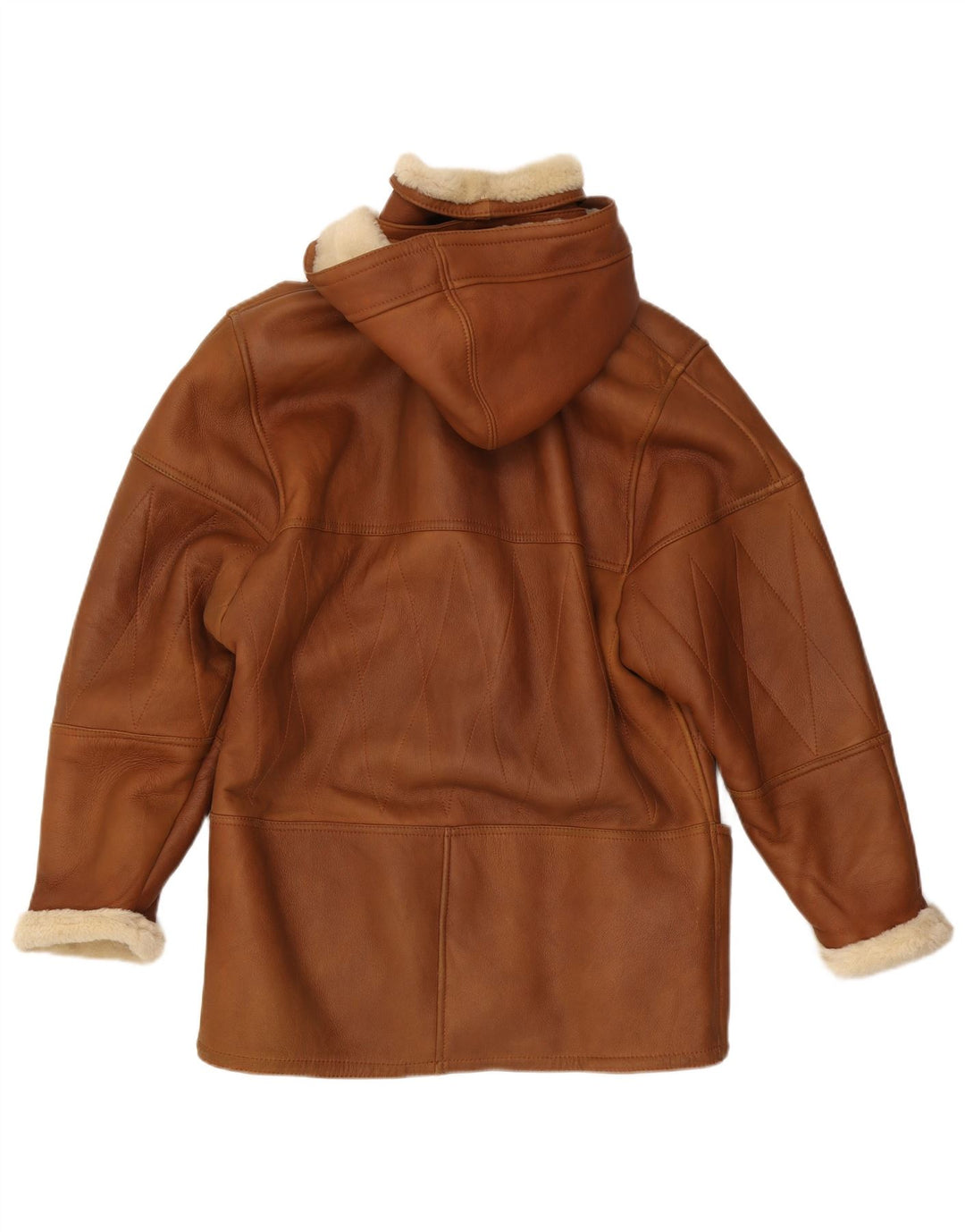 Conbipel Manteau à capuche en peau de mouton pour femme IT 42 Marron moyen