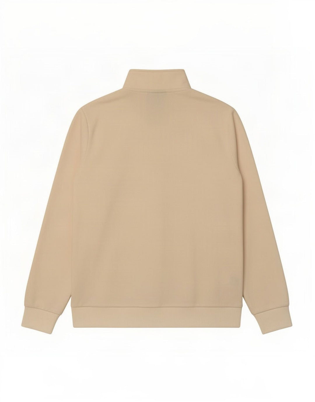 Nautica Pull polaire graphique à col zippé pour homme en polyester beige moyen
