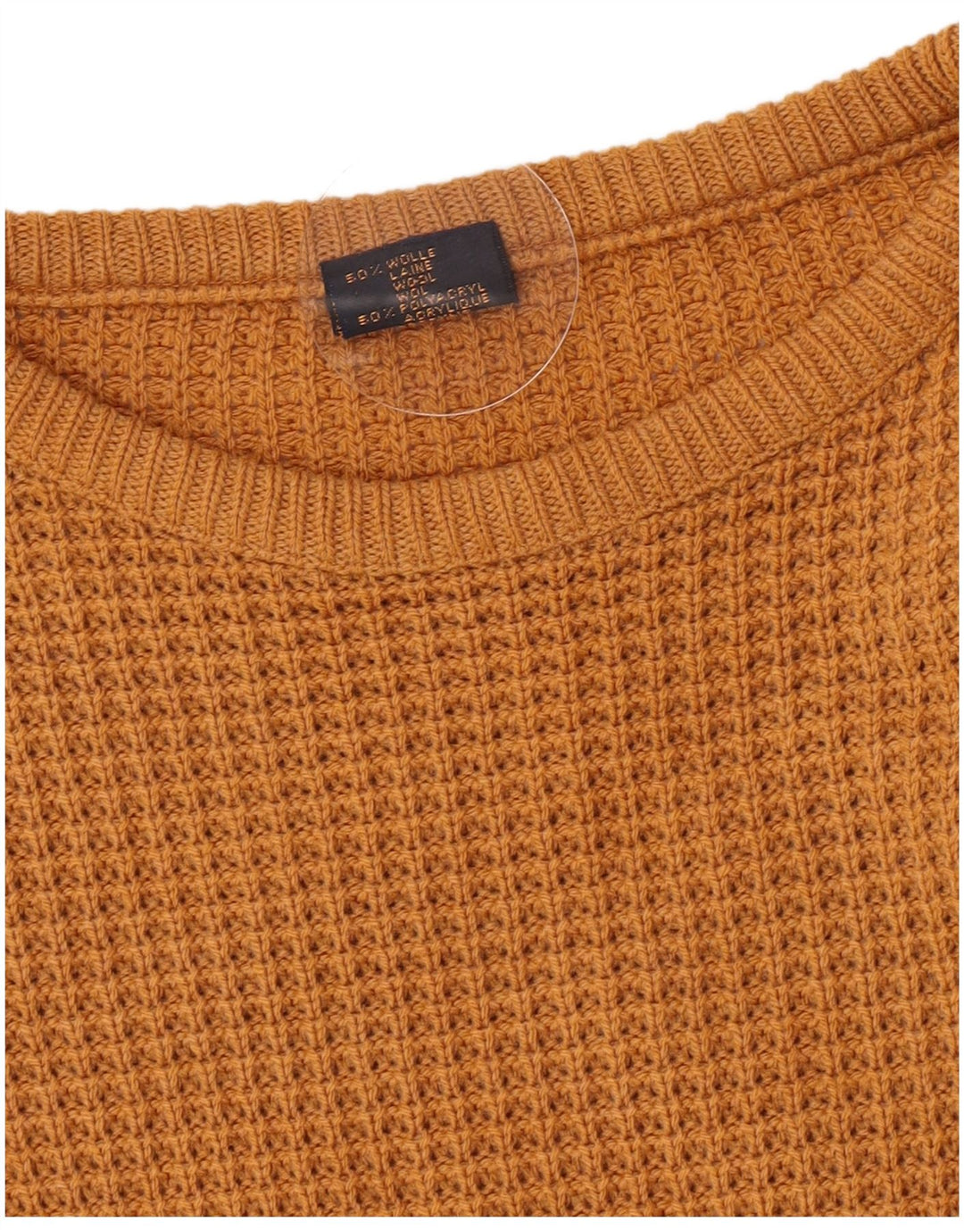 Claude De Pierre Pull col rond homme laine marron moyen