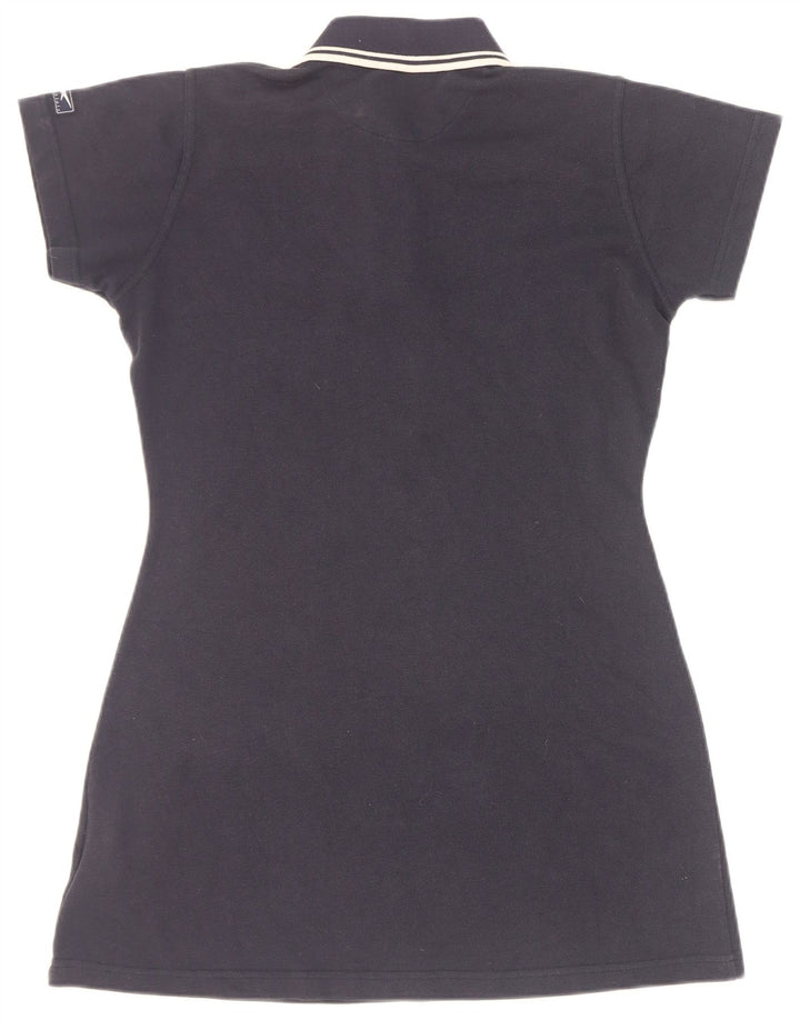 Reebok Robe Polo Femme UK 12 Medium Bleu Marine Polyester