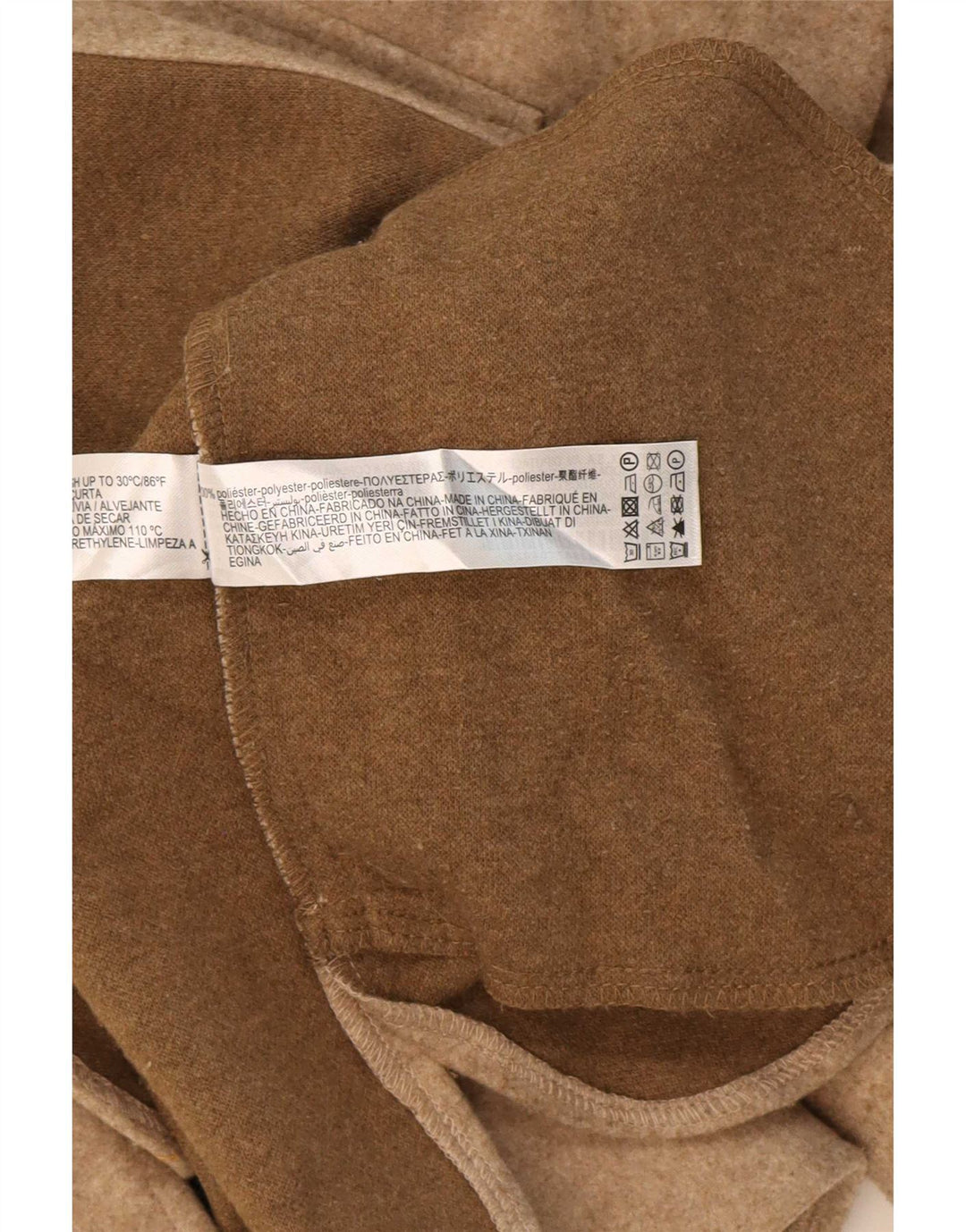 Zara Femme Shacket Chemise surdimensionnée UK 10 Petit Polyester Beige