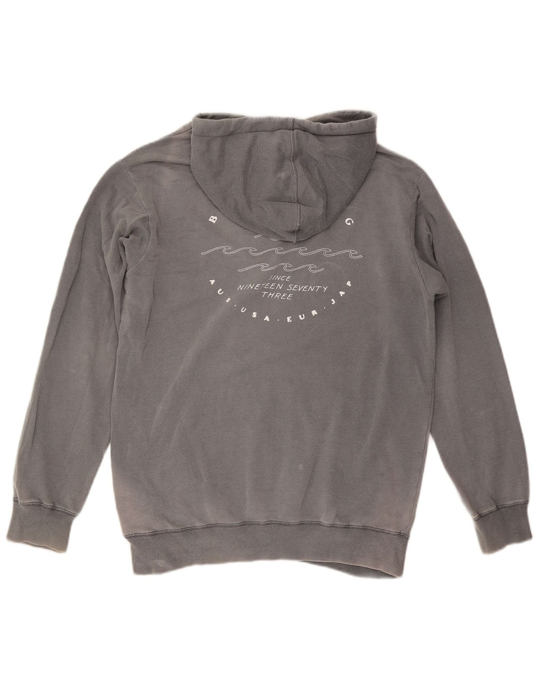 BILLABONG Pull à Capuche Graphique Homme Petit Gris Coton