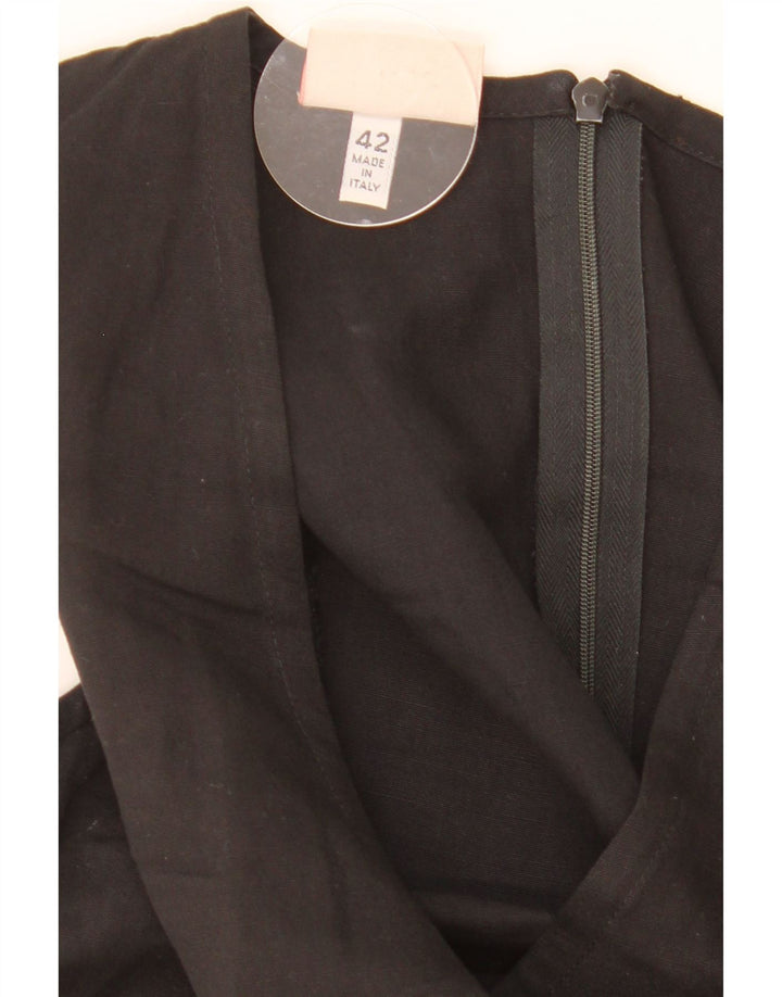 Byblos Robe fourreau sans manches pour femme IT 42 Noir moyen géométrique