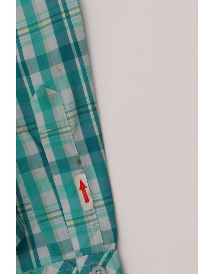 The North Face Chemise Femme UK 10 Petit Vert Check Nylon
