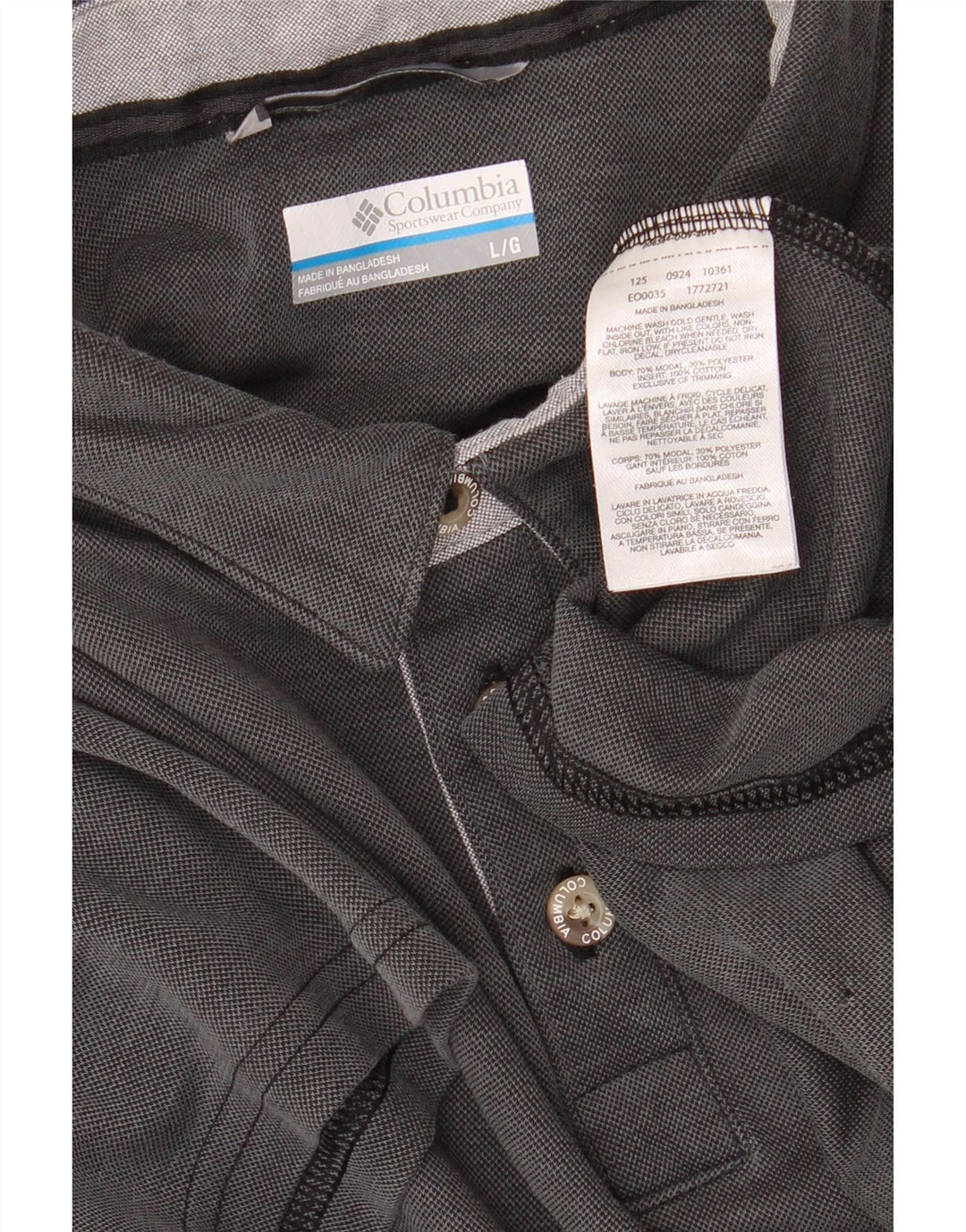 Columbia Polo Homme Large Gris Modal