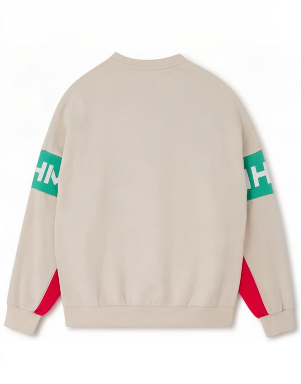 Puma Sweat-shirt graphique pour femme UK 8 Small Blanc Colorblock