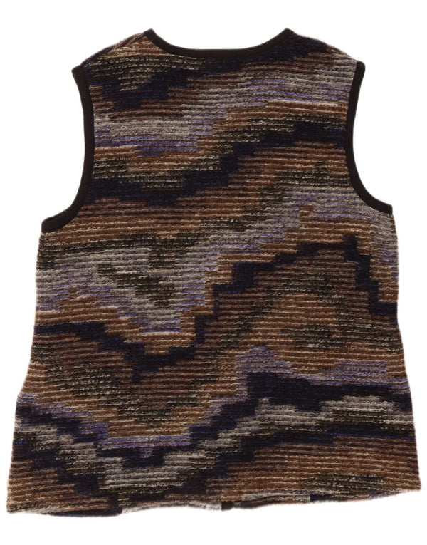 PETER HAHN Pull Cardigan Femme UK 20 2XL Rayé Multicolore