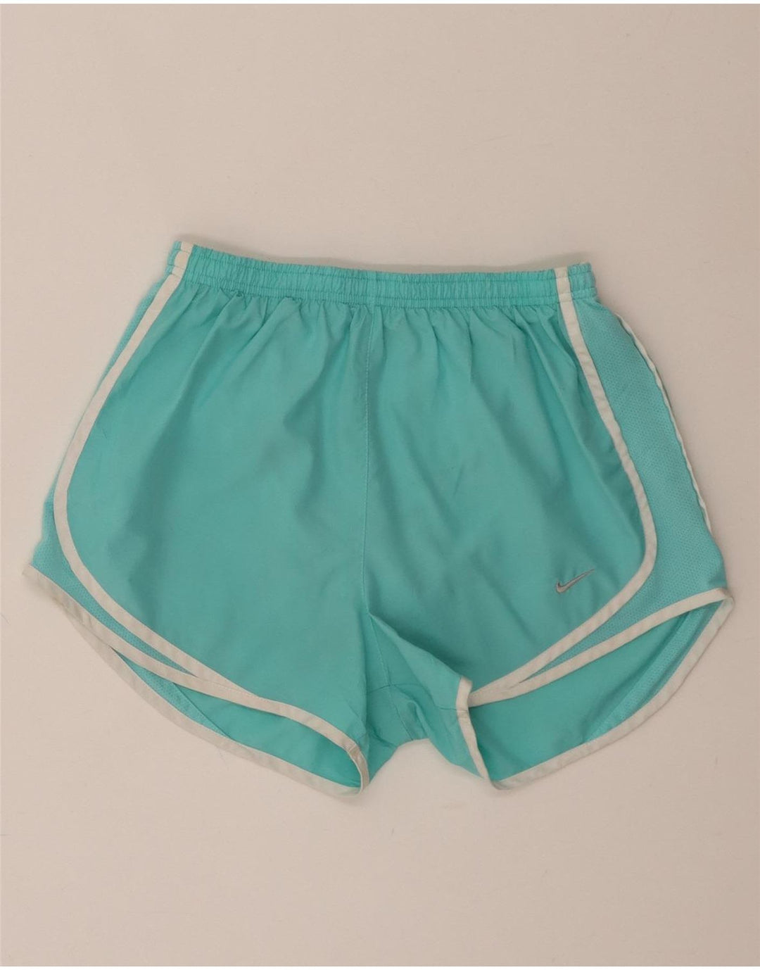 Nike Short de sport Dri Fit pour femme UK 8 Small Turquoise Polyester