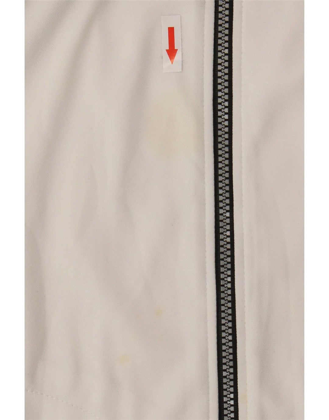 Asics Veste de Survêtement Homme Blanc Moyen Polyester Colorblock