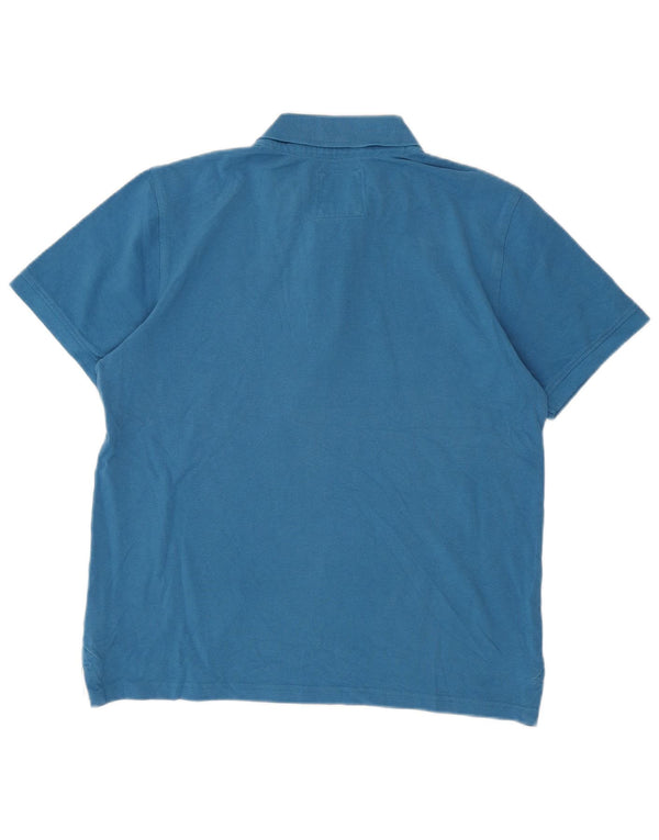 Crew Clothing Polo Homme Bleu Moyen Coton