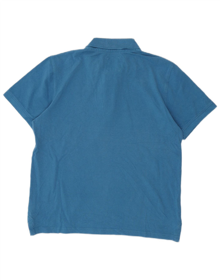 Crew Clothing Polo Homme Bleu Moyen Coton