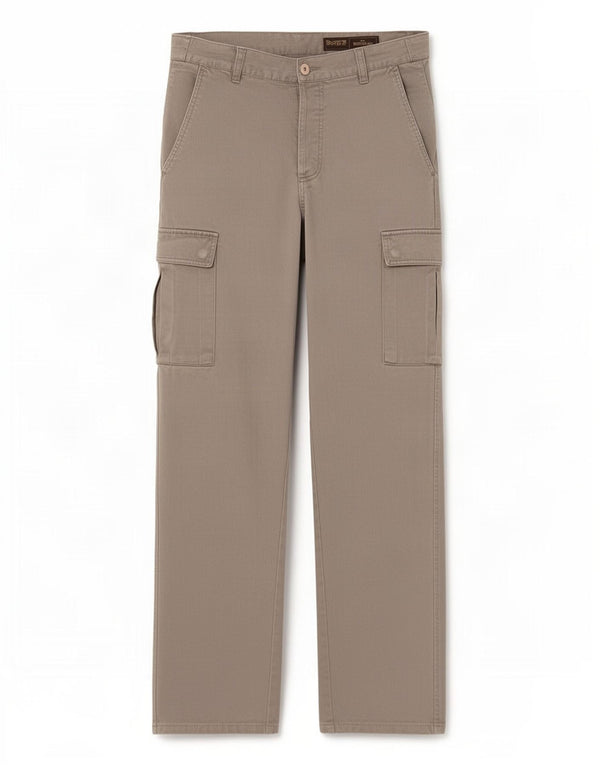 Gas Pantalon Cargo Droit Homme W32 L29 Gris Coton
