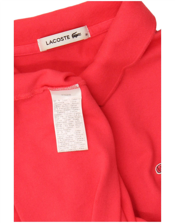 Lacoste Polo Femme Taille 38 Coton Rouge Moyen