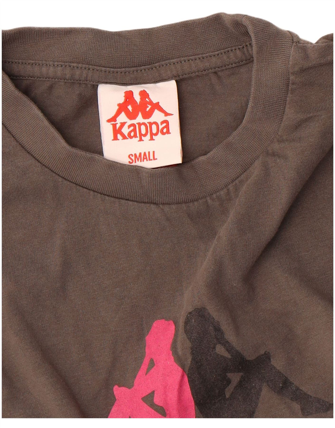 KAPPA Mens Graphic T-Shirt Top Small Grey