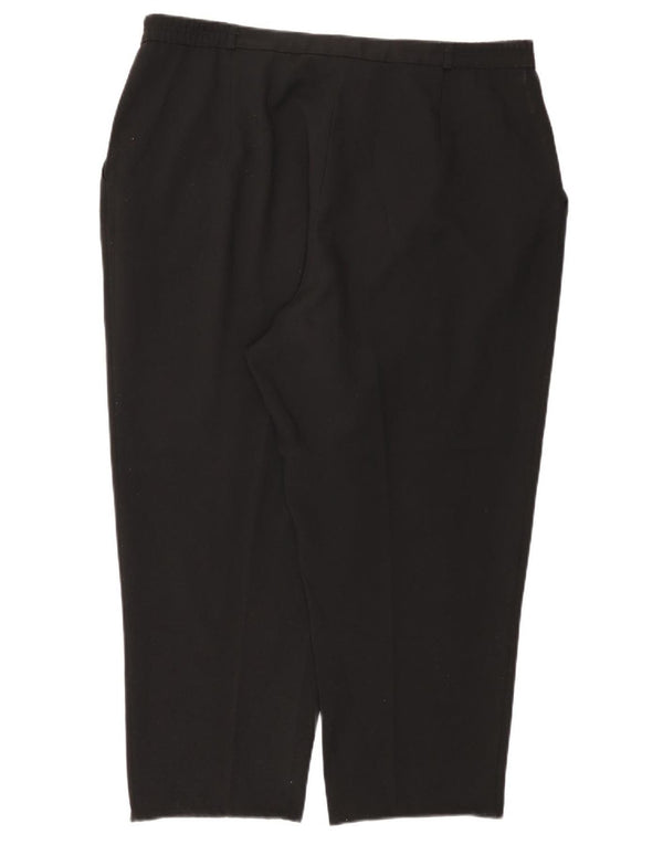 Marks & Spencer Pantalon chino taille haute pour femme UK 22 2XL W40 L26 Noir