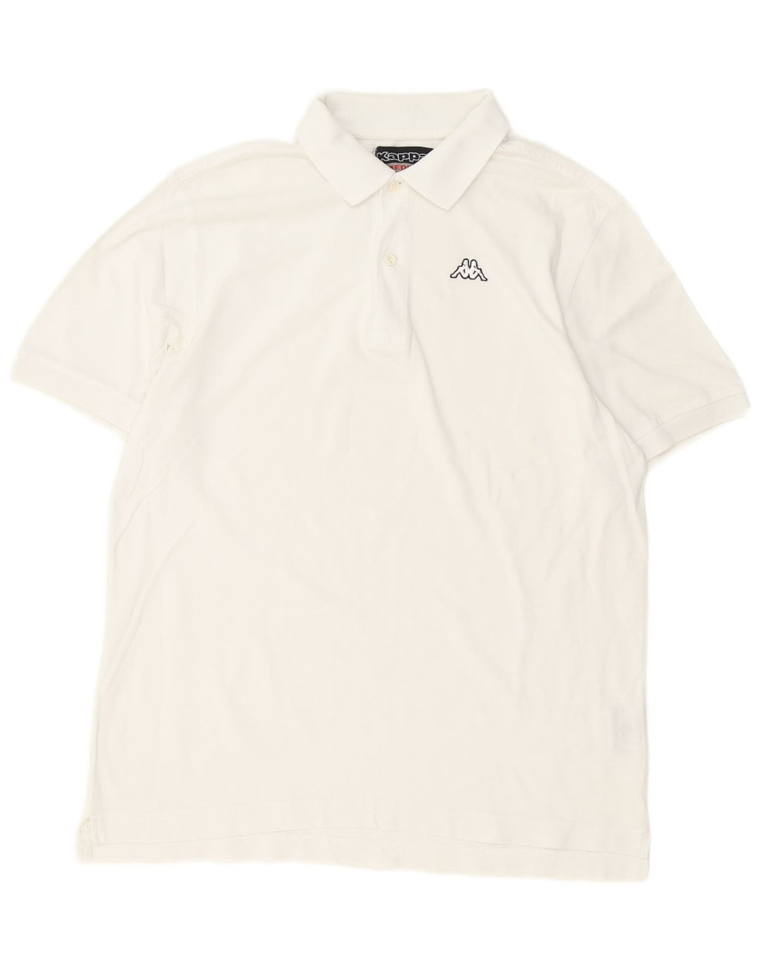 Kappa Polo Homme Blanc Moyen Coton