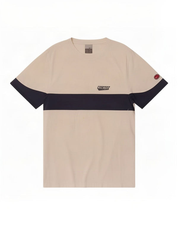 Nike T-Shirt Homme Blanc Moyen Colorblock