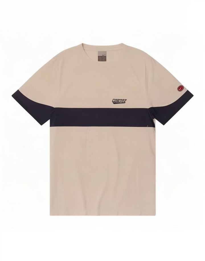 Nike T-Shirt Homme Blanc Moyen Colorblock
