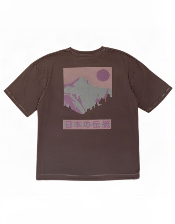 Jack & Jones T-Shirt Graphique Homme Top 2XL Gris Coton