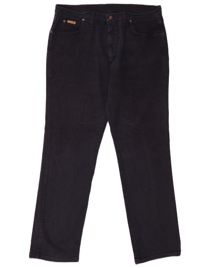 WRANGLER Jean Droit Texas Homme W38 L34 Bleu Marine Coton