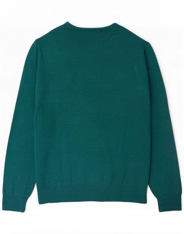 Tommy Hilfiger Pull col bateau pour homme 2XL Coton moucheté turquoise