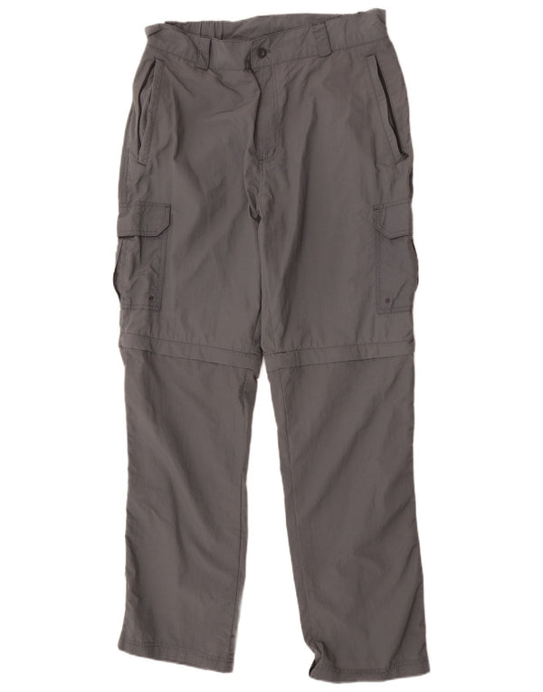 Mountain Warehouse Pantalon Cargo Droit Homme W34 L31 Nylon Gris