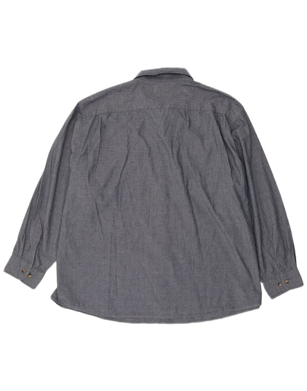 WRANGLER Chemise Homme 3XL Bleu Marine Coton