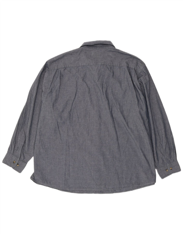 WRANGLER Chemise Homme 3XL Bleu Marine Coton