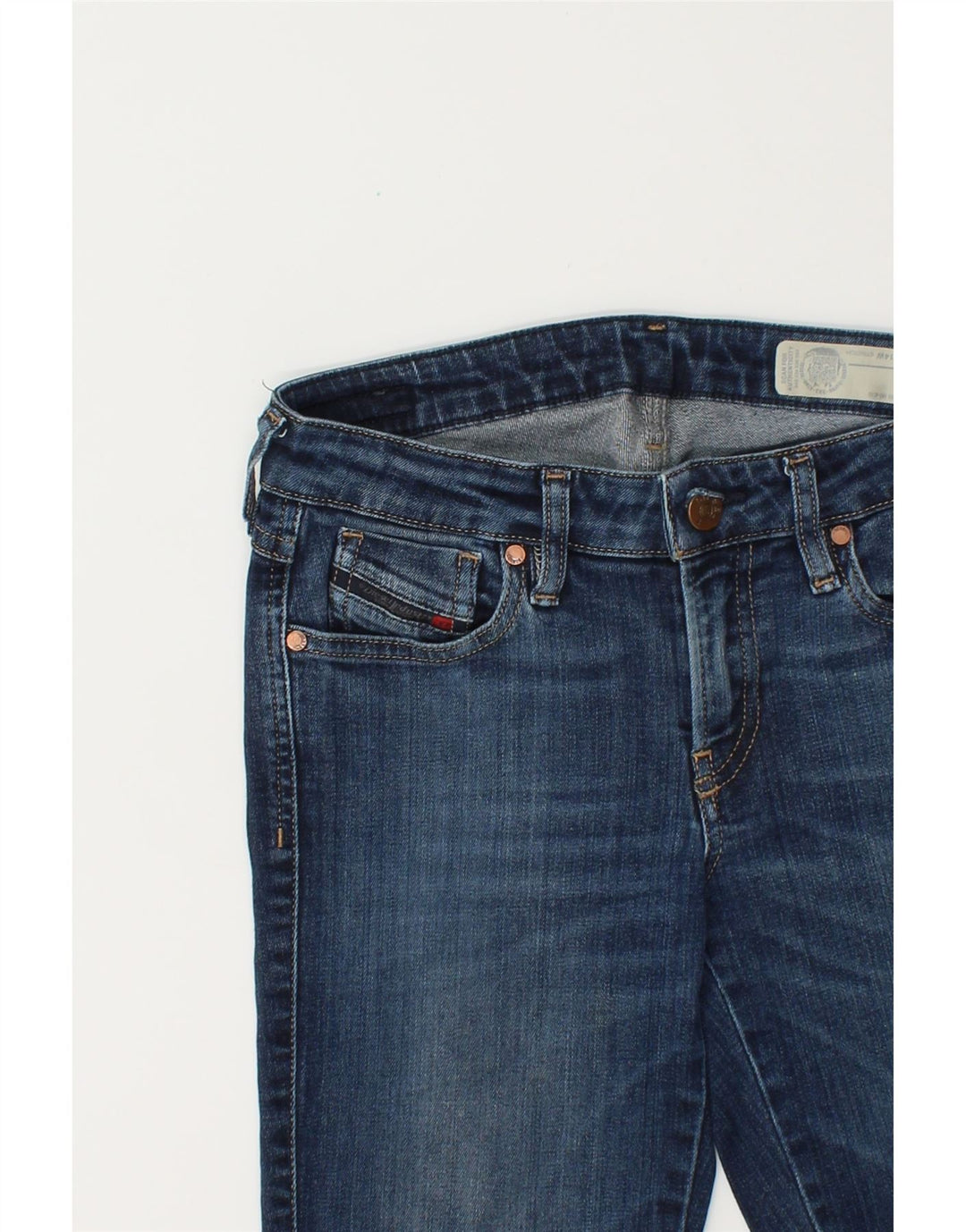 DIESEL Womens Slim Skinny Jeans W25 L32  Blue Vintage Diesel and Second-Hand Diesel from Messina Hembry 