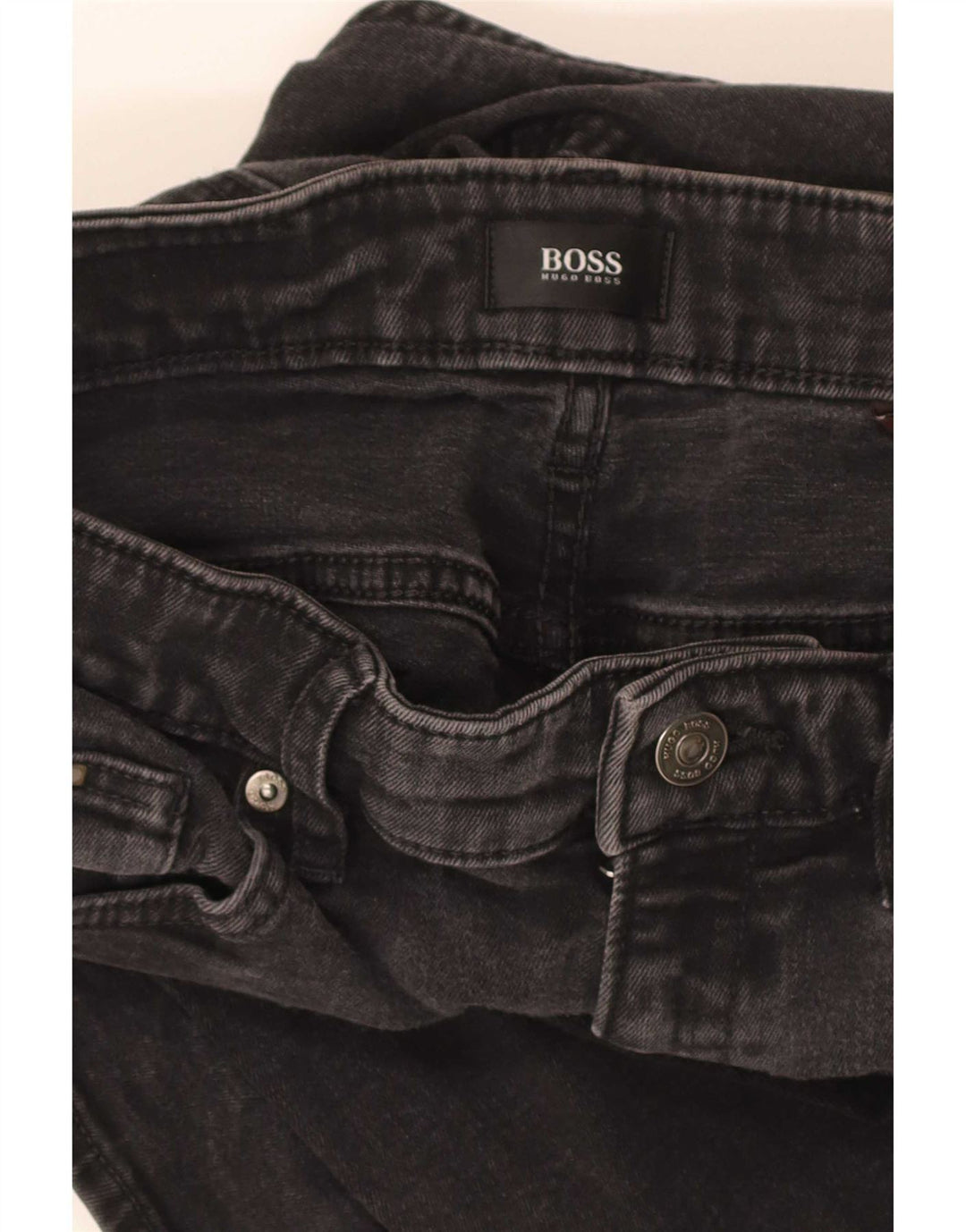 Hugo Boss Jean Slim W30 L31 Homme Noir Coton