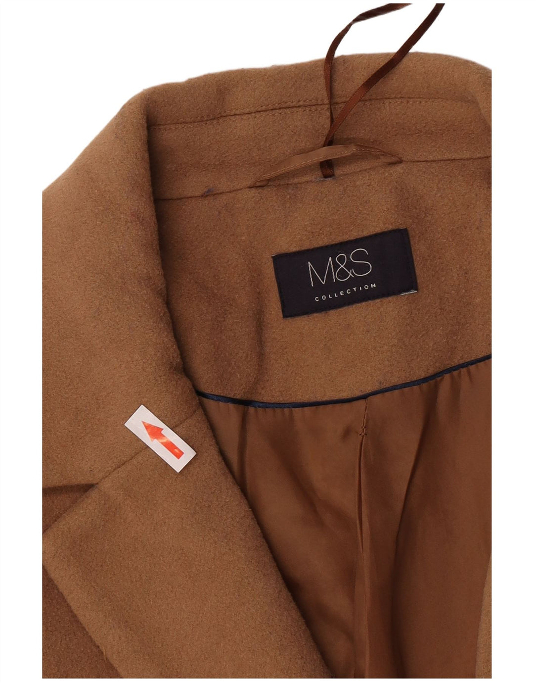 Marks & Spencer Manteau pour femme UK 20 2XL Laine marron