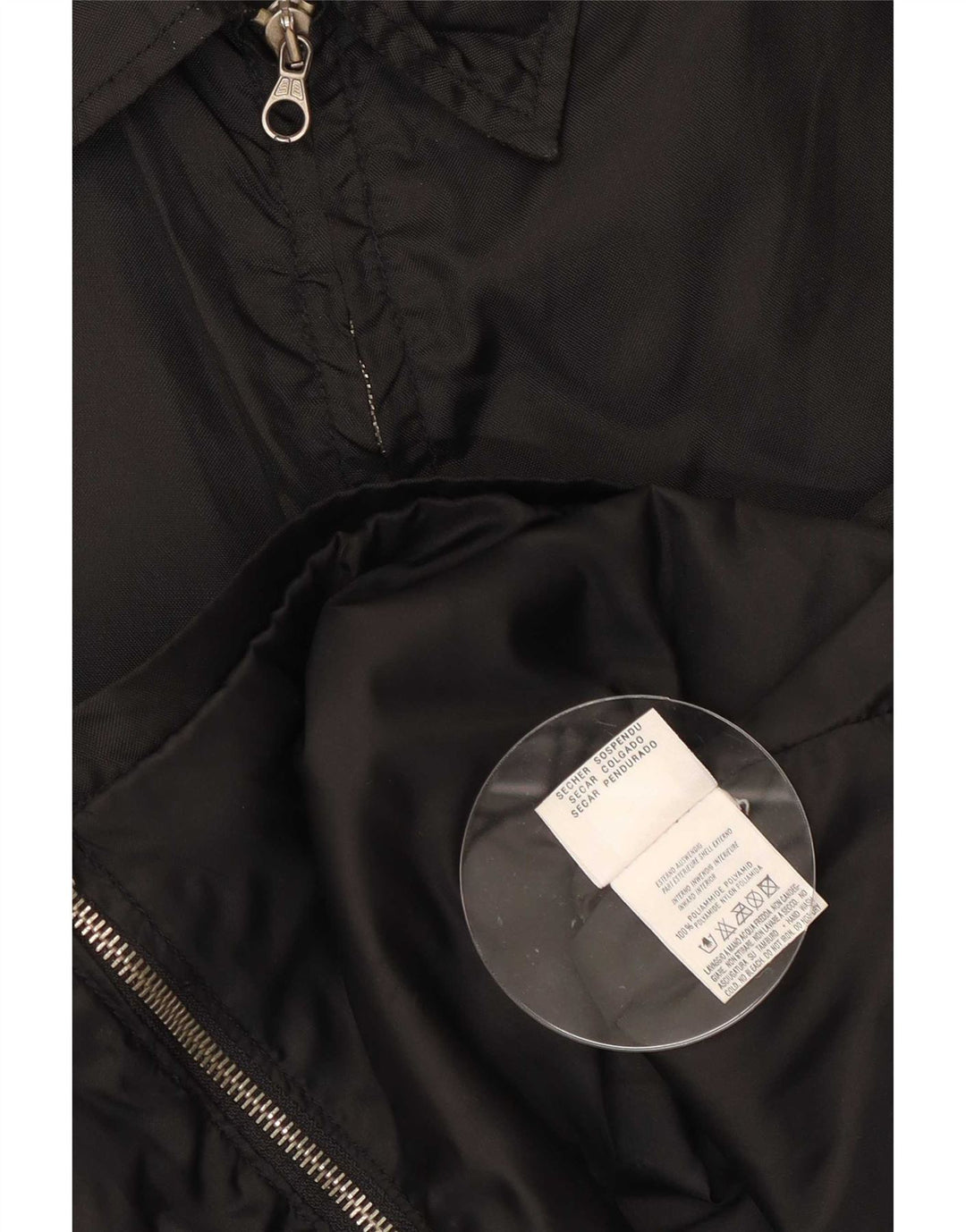 Benetton Veste Utility IT 44 Femme Noir Moyen Polyamide