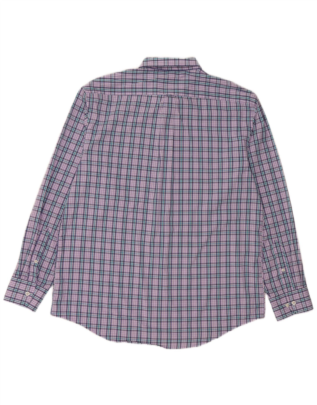 IZOD Chemise Flanelle Homme Grand Carreau Violet Coton
