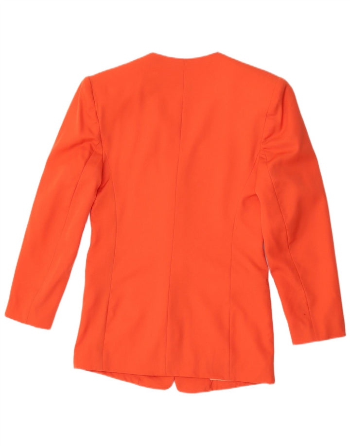 Issima Veste blazer à 5 boutons pour femme UK 12 Orange moyen