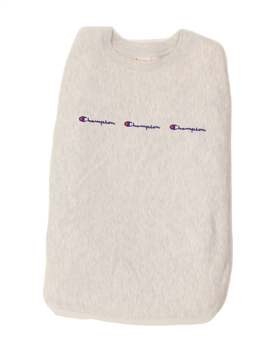 CHAMPION Mens Graphic Sweatshirt Jumper Small Grey Cotton Vintage Champion and Second-Hand Champion from Messina Hembry 
