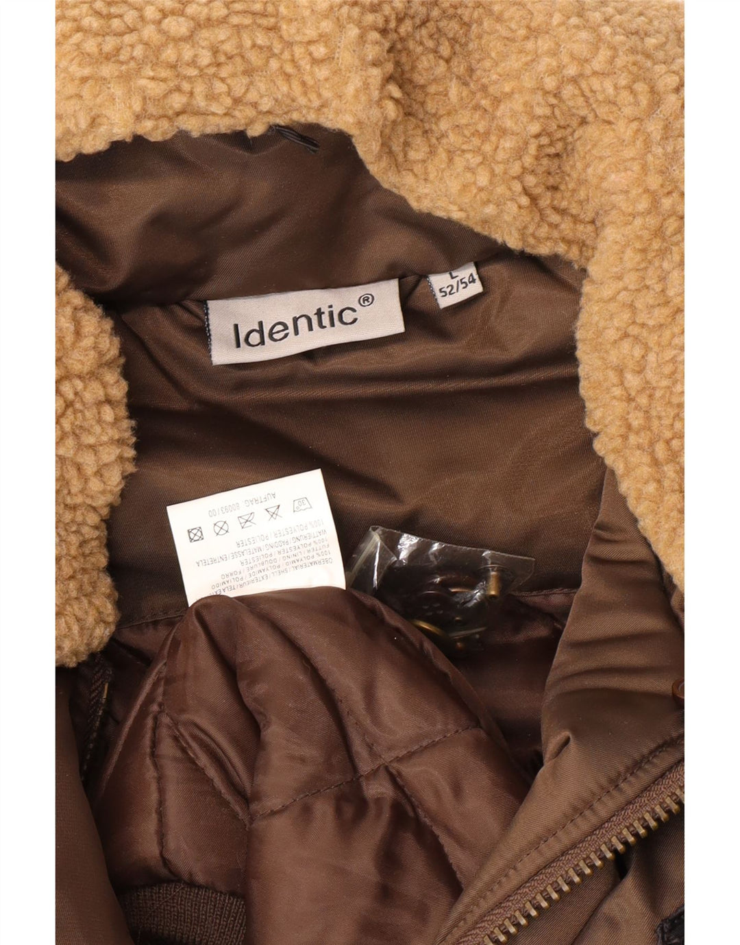 Veste Bomber Rembourrée Homme Identique IT 52/54 Large Marron Polyamide