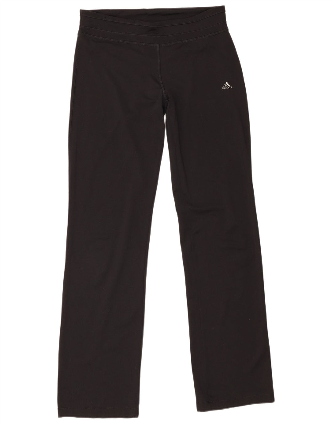 Adidas Leggings Femme UK 12/14 Moyen Noir Polyester