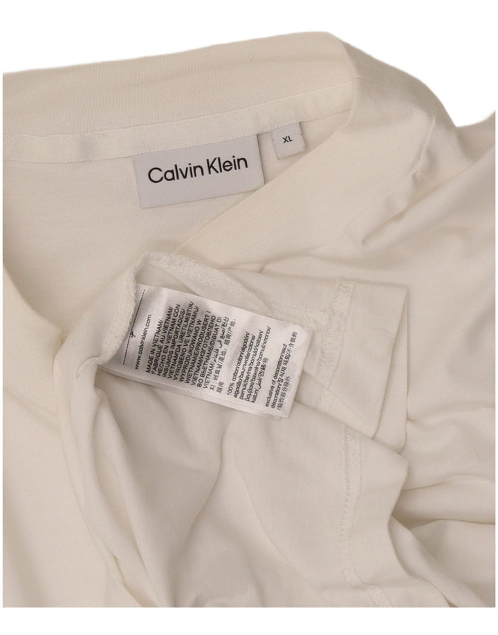 Calvin Klein Haut à manches longues pour homme XL en coton blanc