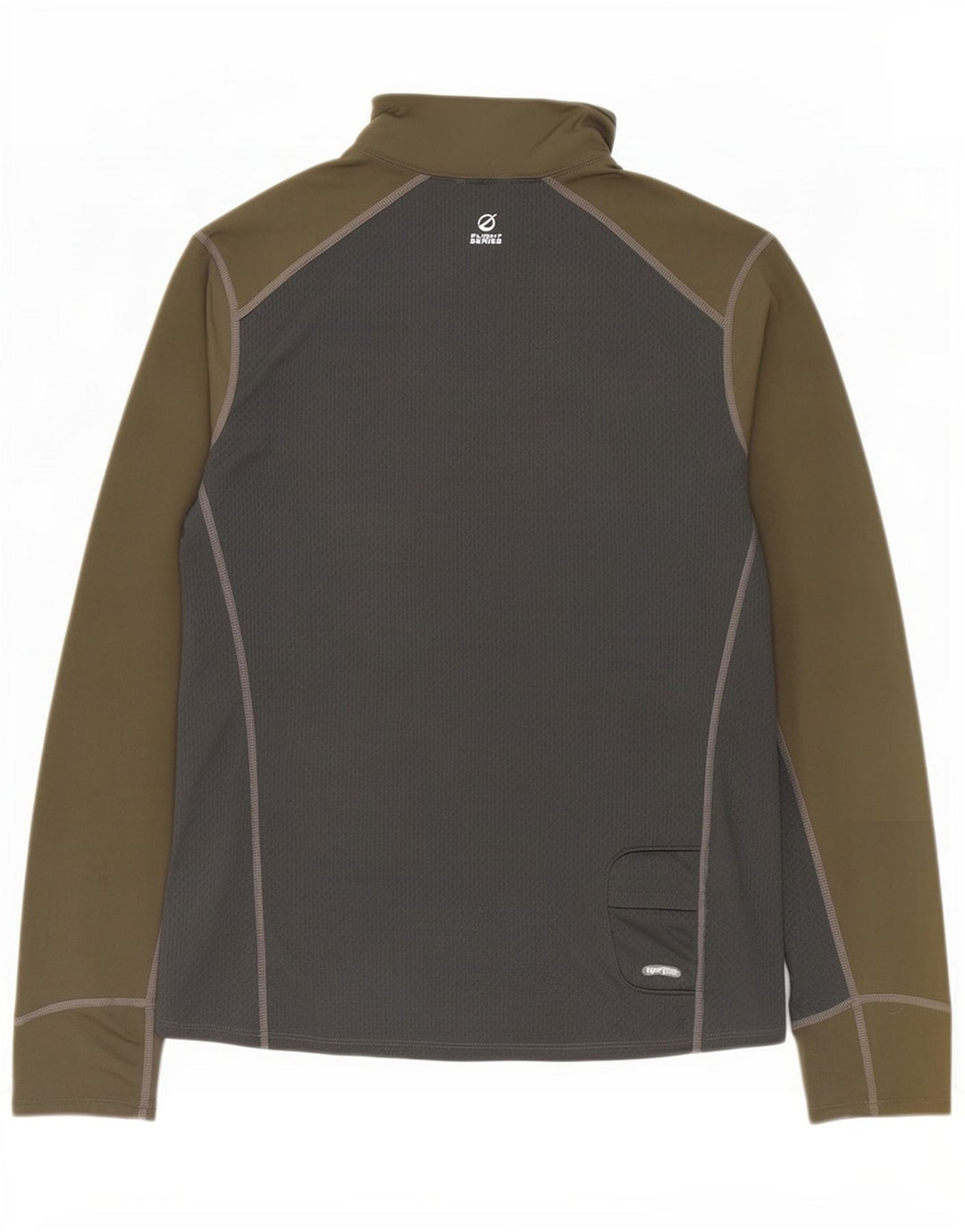 The North Face Haut de survêtement à col zippé pour hommes, grand color block kaki