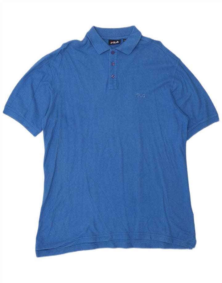 Fila Polo Homme XL Bleu Coton