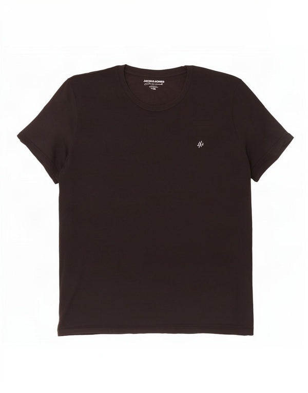 Jack & Jones T-Shirt Homme Top XL Noir Coton