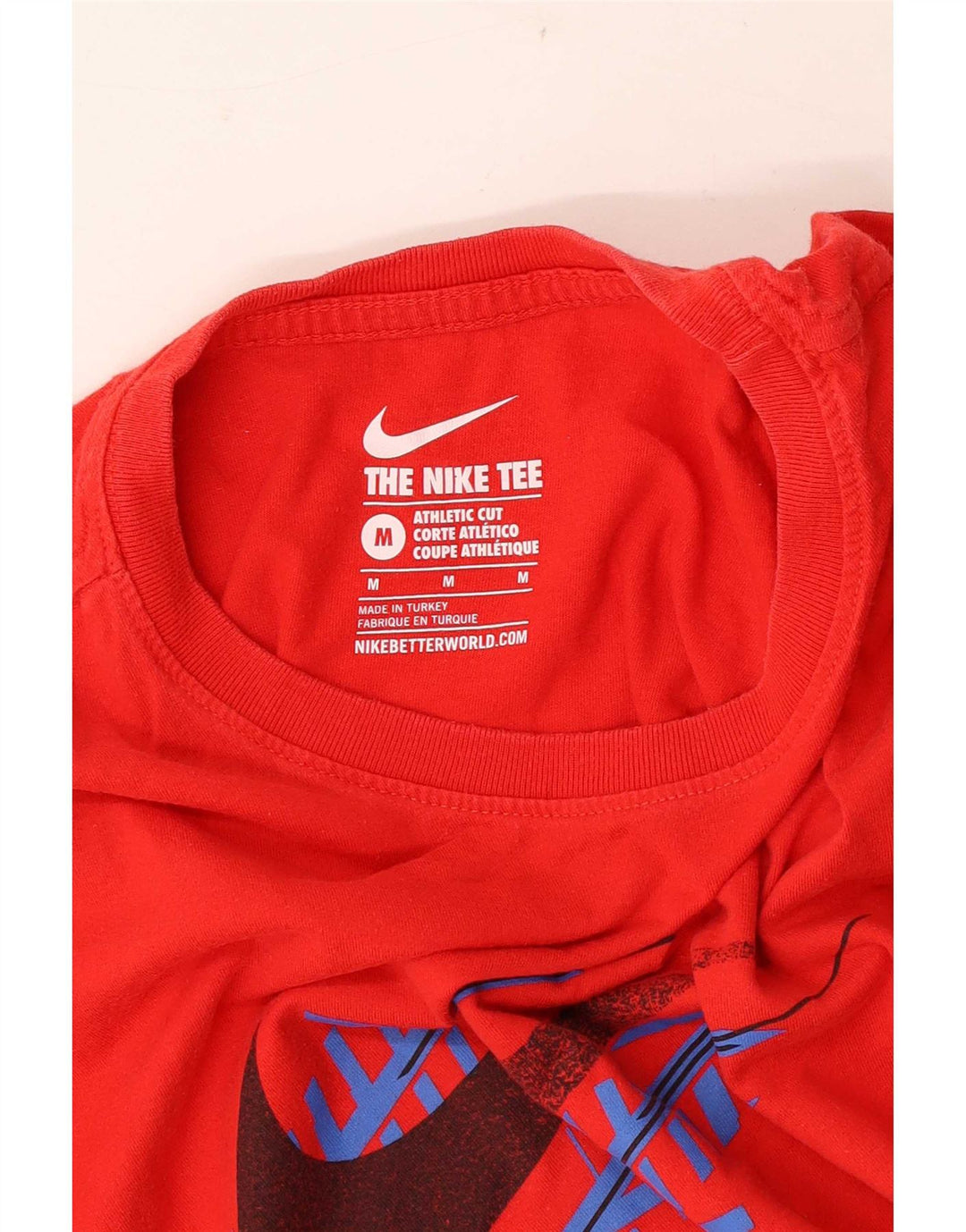 Nike Homme Athletic Cut Graphic T-Shirt Haut Rouge Moyen