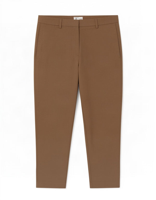Marks & Spencer Pantalon court slim pour femme UK 12 Medium W30 L24 Beige