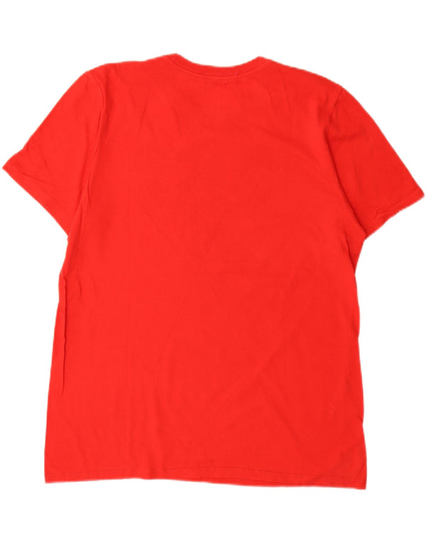Nike T-shirt graphique coupe athlétique pour hommes, grand coton rouge