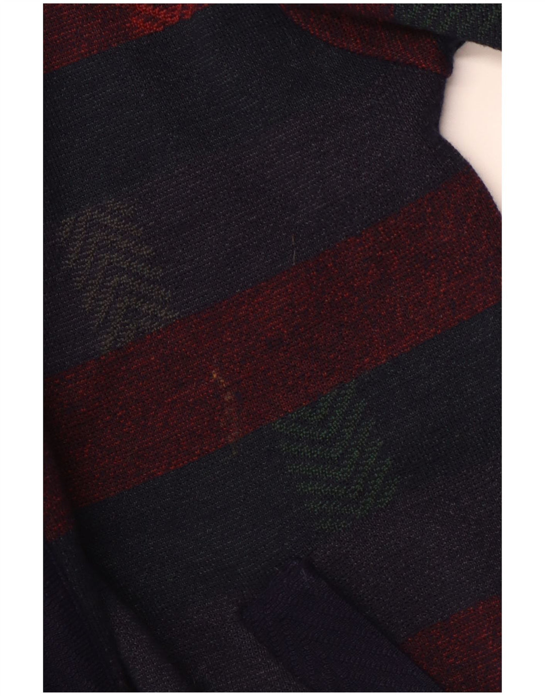 PIERRE SANGAN Homme Cardigan Pull XL Bleu Marine Rayé Laine