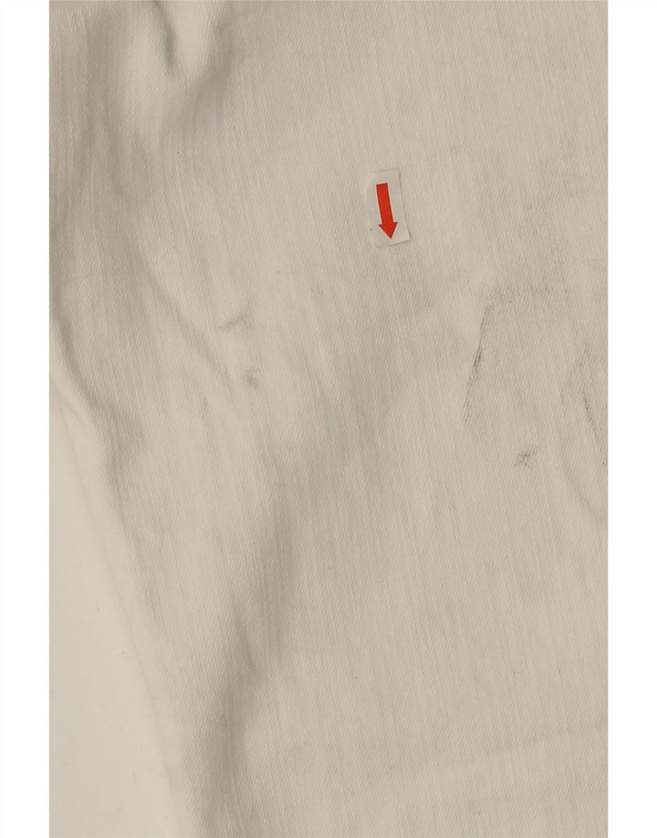 Zara Jean court bootcut pour femme EU 38 Petit W28 L26 Coton blanc