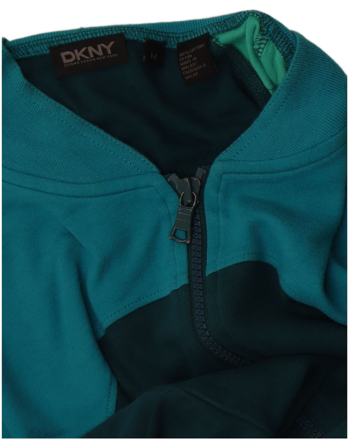Dkny Veste de survêtement pour homme en coton color block vert moyen