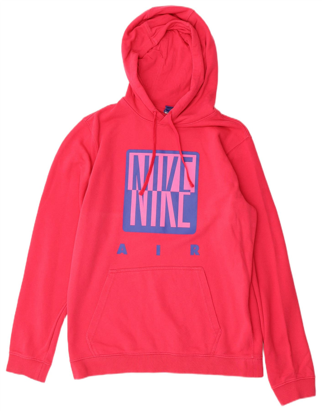 NIKE Pull à capuche graphique pour homme en coton rose moyen