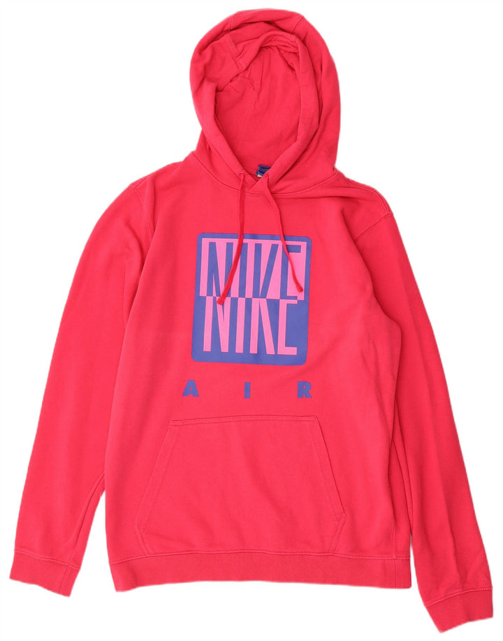 NIKE Pull à capuche graphique pour homme en coton rose moyen